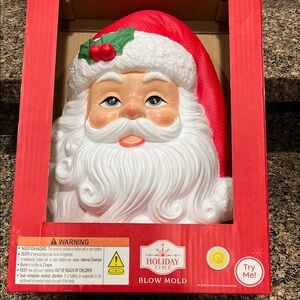 Holiday Time Viral Santa Blow Mold